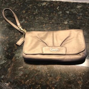 Coach Leather Wristlet
